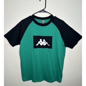 NWT New Kappa Mens Size Medium Green Black Graphic T-Shirt